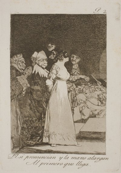 Ze zegt ja en trouwt met de eerste de beste door Francisco de Goya