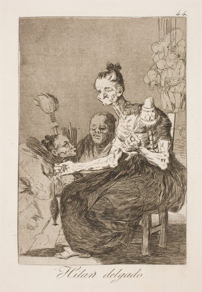 Ze spinnen mooi door Francisco de Goya