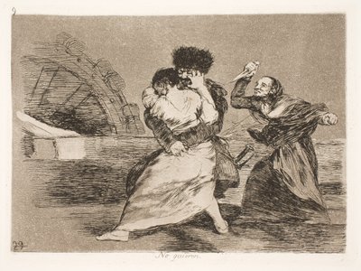 De vil ikke (9) door Francisco de Goya