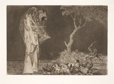 De dwaze angst (Verlies geen aanzien door angst) door Francisco de Goya
