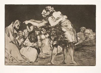 Het dwaze huwelijk (Zij die wil trouwen, laat nooit de kans voorbijgaan om dit te vertellen) door Francisco de Goya
