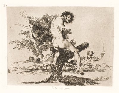 Dit is erger (37) door Francisco de Goya