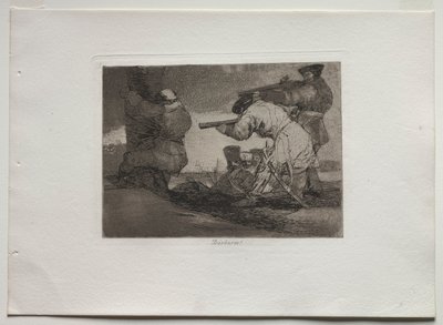 Rampen van de oorlog: Barbaren!, 1810-1820 door Francisco de Goya