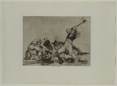 Rampen van de oorlog: Pl., 3, Hetzelfde, 1810-1813 door Francisco de Goya