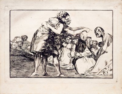 Wanordelijke dwaasheid uit de serie Los Disparates Follies, 1815-1819 door Francisco de Goya