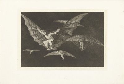 Een manier van vliegen door Francisco de Goya