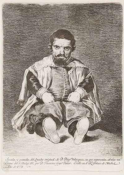 Een dwerg (Un Enano) door Francisco de Goya