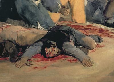Executie van de verdedigers van Madrid, 3 mei 1808 (detail) door Francisco de Goya