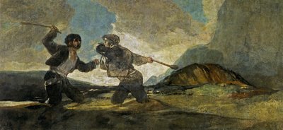 Gevecht met Knuppels door Francisco de Goya