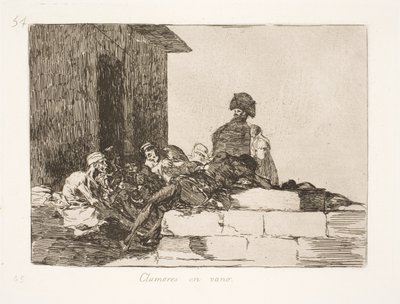 Vergeefse Klaagzang (54) door Francisco de Goya