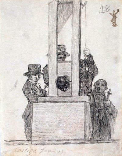 Franse Straf, tussen 1824 en 1828 door Francisco de Goya