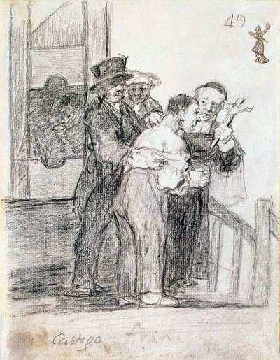 Franse Straf, tussen 1824 en 1828 door Francisco de Goya