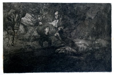 Funeraire raadsel, 1819-1823 door Francisco de Goya