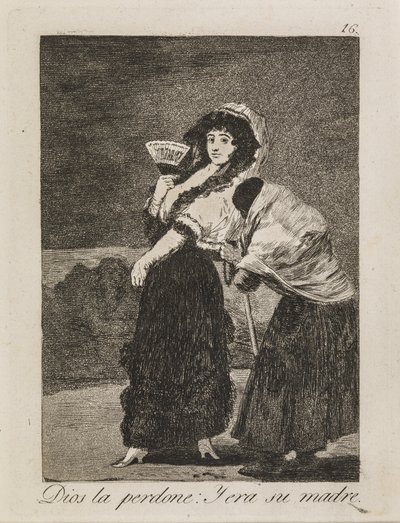 God vergeef haar: De bedelares was haar moeder door Francisco de Goya