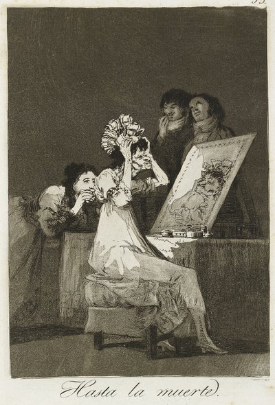 Hasta la muerte, 1799 door Francisco de Goya