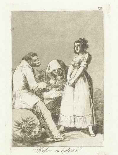 Het is beter om lui te zijn door Francisco de Goya