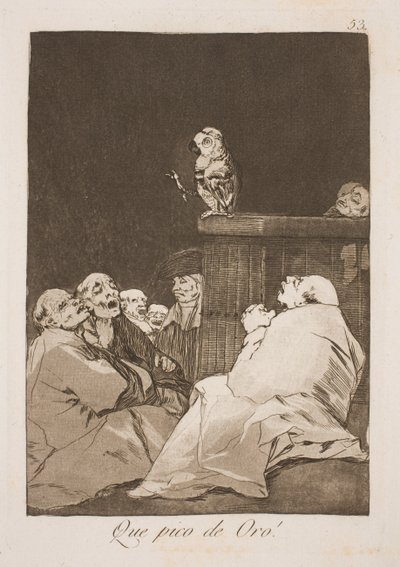 Wat een gouden snavel door Francisco de Goya