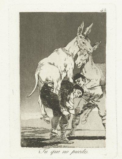 Jij die niet meer kunt door Francisco de Goya