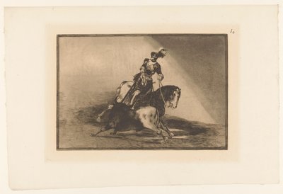 Keizer Karel V in gevecht met een stier door Francisco de Goya