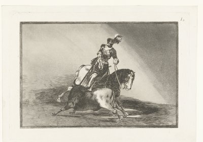 Keizer Karel V in gevecht met een stier door Francisco de Goya