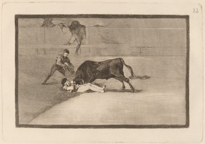 De Ongelukkige Dood van Pepe Illo in de Arena van Madrid door Francisco de Goya