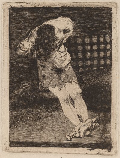 De bewaring van een crimineel vereist geen marteling door Francisco de Goya
