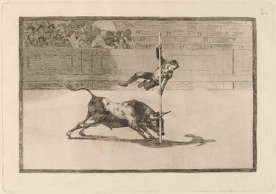 De Behendigheid en Durf van Juanito Apinani in de Arena van Madrid door Francisco de Goya