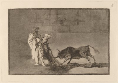 De Moren Maken een Andere Speelwijze in de Arena met hun Burnous door Francisco de Goya