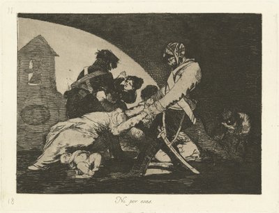 Ni por esas (Zelfs niet deze) door Francisco de Goya