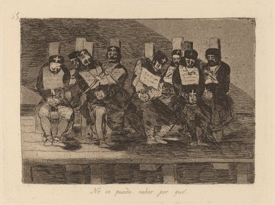 Men kan niet weten waarom door Francisco de Goya