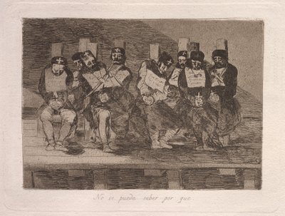 Men kan niet weten waarom door Francisco de Goya