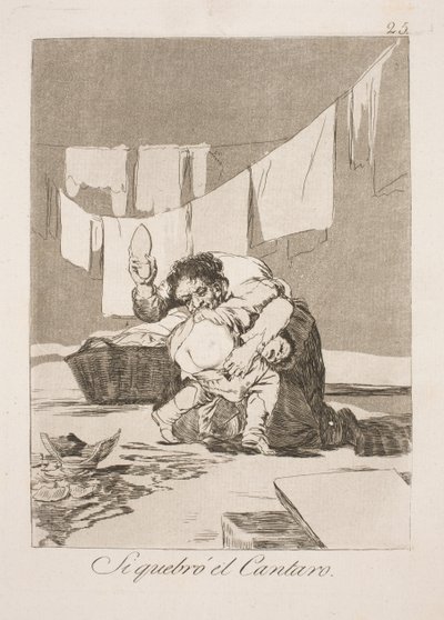 Wanneer je de kruik hebt gebroken door Francisco de Goya