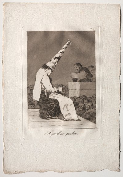 Ochenta Caprichos: Aquellos Polbos, 1793-1798 door Francisco de Goya