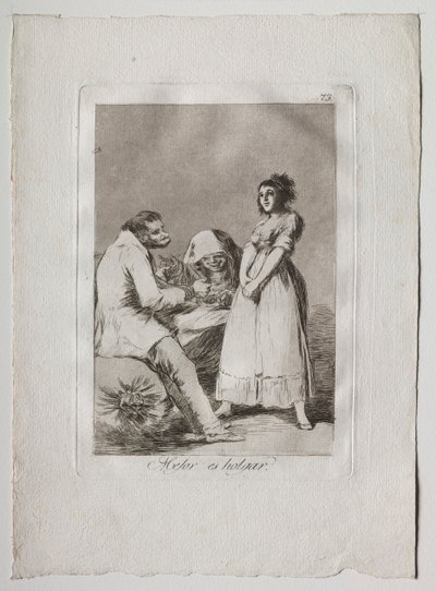 Ochenta Caprichos: Het is beter om lui te zijn, 1793-1798 door Francisco de Goya