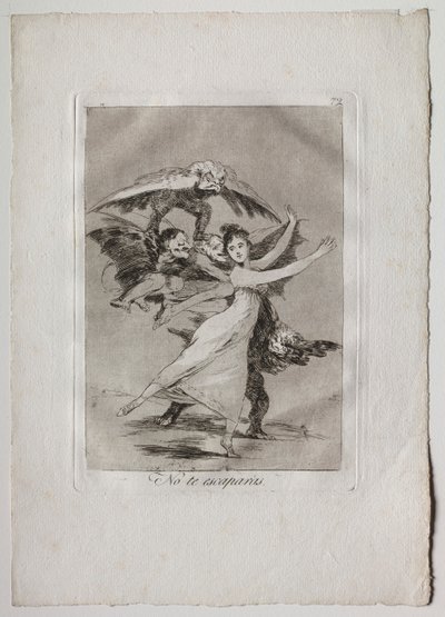 Ochenta Caprichos: Je zult niet ontsnappen door Francisco de Goya