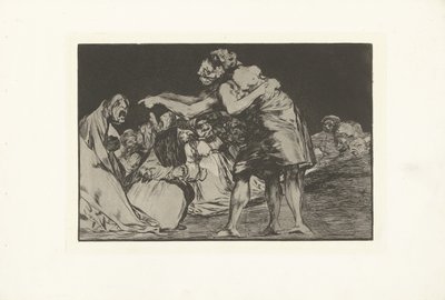 Ongeordende dwaasheid (De dwaasheden) (De spreekwoorden) (series title) door Francisco de Goya