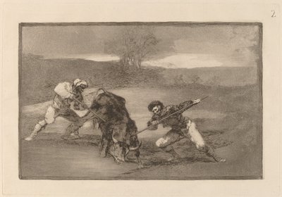 Een Andere Manier van Jagen te Voet door Francisco de Goya
