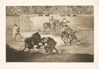 Pepe Illo voert een "recorte" uit door Francisco de Goya