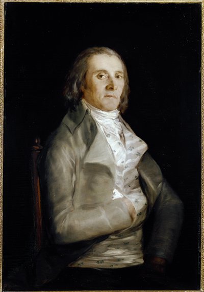 Portret van Don Andres del Peral (actief 1770-1820) schilder decorateur door Francisco de Goya