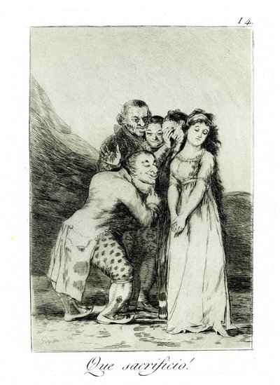 Wat een offer! Capricho No 14 door Francisco de Goya