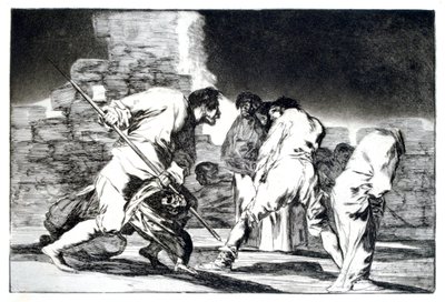 Raadsel van Woede, 1819-1823 door Francisco de Goya