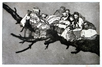 Belachelijke droom, 1819-1823 door Francisco de Goya