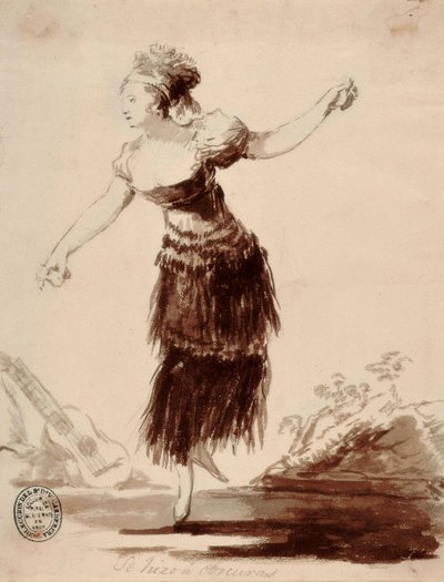 Ze werd in het donker gemaakt door Francisco de Goya