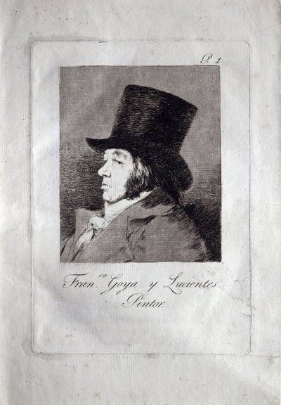 Zelfportret, 1799 door Francisco de Goya