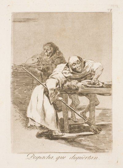 Haast je, ze worden wakker! door Francisco de Goya