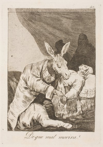 Zal de dokter of de ziekte hem doden? door Francisco de Goya