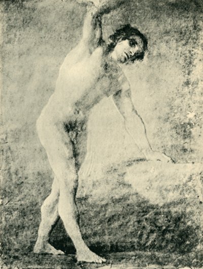 Staande mannelijke naakt, 1789 door Francisco de Goya