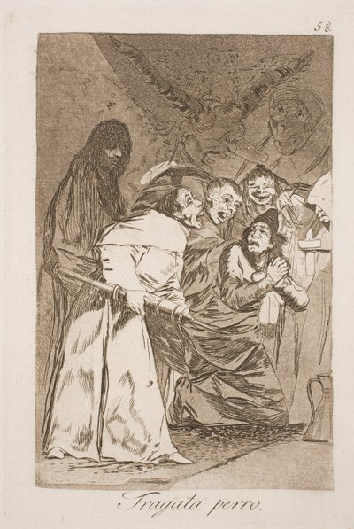 Pak het, je hond! door Francisco de Goya