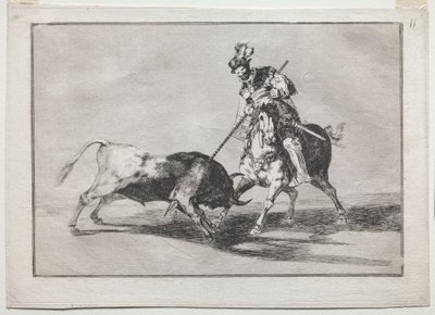 De Cid Campeador Spietst Nog een Stier door Francisco de Goya