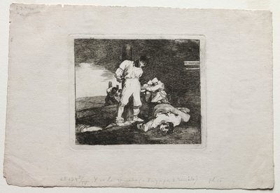 De Rampen van de Oorlog: En Er is Geen Hulp Voor door Francisco de Goya